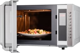 MEDION vrijstaande, 3-in-1 magnetron met grill- en heteluchtfunctie, 800 watt vermogen, 1200 watt bovengrill/heteluchtvermogen, 23L, MD17495, zilver — thumbnail 9