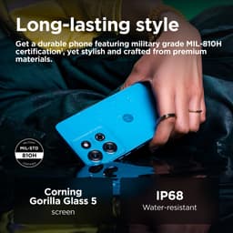 Motorola Moto G75 5G - 256GB - Relucent Blue — thumbnail 3