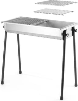 HENDI Houtskoolbarbecue – Dubbele bodem – Demontabele poten – 770x380x760 mm — thumbnail 1