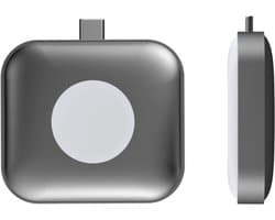 DrPhone MCM3 – 2-in-1 Draadloze USB-C Oplader – Geschikt voor Apple Watch 38/40/41/42/44/45mm & AirPods – Magnetisch – Compact & Snel – Wit