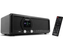 Ferguson Internet radio i351s+ zwart met BT Zender | Basreflex | Spotify Connect FM-| DAB+ |Tweerichtings BT | USB