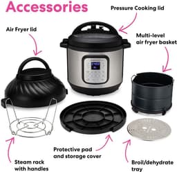 Instant Pot Duo Crisp 7,6L multicooker met airfryer - Snelkoken, sauteren, stomen, slow cook, sous vide, warmhouden, air fry, roosteren, bakken, braden en dehydrateren. — thumbnail 18