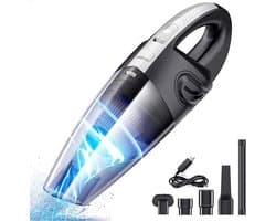 Rundong R6053 - 120 W stofzuiger/kruimeldief - Draadloze krachtige stofzuiger voor droog en nat gebruik