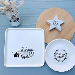 Set van 8 rub-on stickers met spreuken op transferfolie voor het decoreren van kaarsen en meubels, ideaal als creatieve vakantiegeschenken — thumbnail 3