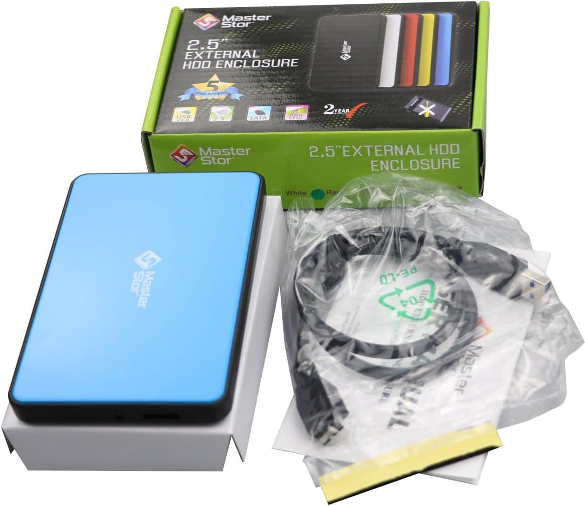 Externe Harde Schijf - Draagbare Opslag - Bestanden Overzetten - Super Speed USB 3.0 - 160 GB - Blauw — afbeelding 1