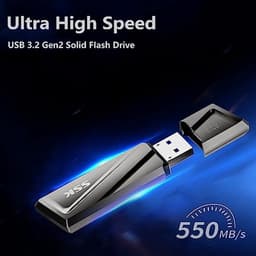 Externe SSD - Draagbare Opslag - Bestanden Opslaan - Ultrasnelle Transmissie - 2 TB - Zilver — thumbnail 3