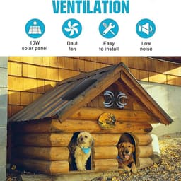 Zonne Ventilator - Solar Uitlaat - Lucht Verversen - Waterdicht IPX7 - 10W - Zwart — thumbnail 2