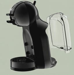 KRUPS NESCAFÉ Dolce Gusto MiniMe KP120810 - Koffiecupmachine - Antraciet / zwart + 2 grijsgestreepte mokken met oor + witte tegel "Jij bent goud" + tegelhouder — thumbnail 3