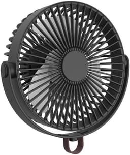 Ventilator met Hangfunctie - Draagbare Ventilator - Kamperen en Slapen - Lange Batterijduur - 3000mAh Batterij - Zwart — thumbnail 1