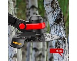 Elektrische Grasmaaier - Tuinmaaier Wiedmachine - Onkruid Verwijderen - Krachtige Oplaadbare Motor - Battery*2 - Zwart