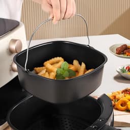 Cakepan voor Airfryer - Bakaccessoires voor luchtfriteuse, 22 cm, ideaal voor taarten en desserts — thumbnail 2