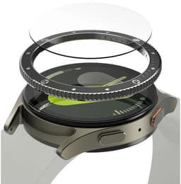 Ringke Bezel Styling + Tempered Glass Geschikt voor Samsung Galaxy Watch 7 40MM - RVS Watch Cover + Screen Protector - 40-99 Zwart — thumbnail 1