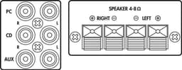 Stereo Versterker - Hifi Component - Muziek Weergeven - Ventilatorloos Koelconcept - 25 x 21.2 x 5.6 cm - Zwart — thumbnail 2