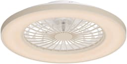 Ledvion - Plafondventilator met LED Verlichting - 49 cm - Dimbaar - Zomer & Winterstand - Afstandsbediening - Beige — thumbnail 1