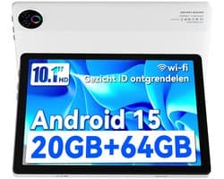 Hotlight C10 - Android 15 Tablet - 10.1 inch - 20(3+17)GB RAM/64GB ROM– 5000mAh - Wit