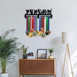Medaillehouder voor Hockey en Sportprijzen - Wandrek voor Medailles met Ribbons en Pendants - Ideaal voor Atleten en Sportliefhebbers, 15.7 inch — thumbnail 4