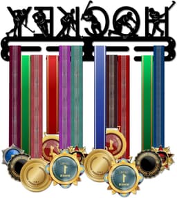 Medaillehouder voor Hockey en Sportprijzen - Wandrek voor Medailles met Ribbons en Pendants - Ideaal voor Atleten en Sportliefhebbers, 15.7 inch — thumbnail 1