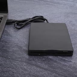 Externe Diskette Drive - Floppy Drive USB - Oude Bestanden Lezen - Ultra Dun Lichtgewicht - 3.5 Inch - Zwart — thumbnail 4