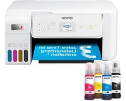 Ink Tank Printer - Multifunction Printer All-in-One Printer - Thuisprinten - Geen Cartridges Nodig - A4 - Wit