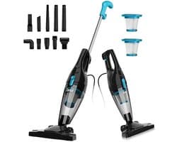 R3S Stofzuiger Met Snoer - Krachtige 3-in-1 lichtgewicht - Handheld Stick - Kruimeldief - Blauw