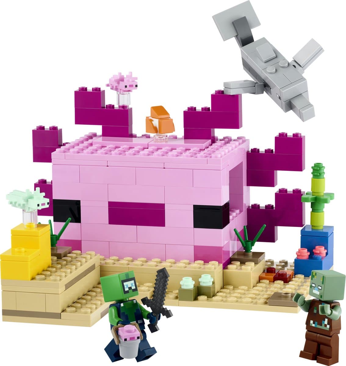 LEGO Minecraft Het axolotlhuis- 21247 — afbeelding 1