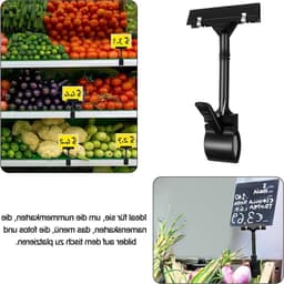 Rotating Prijskaart Houder van Plastic voor Supermarkten, Winkels en Markten - Ideaal voor Productpresentatie — thumbnail 3