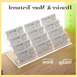 Transparante Acryl Visitekaartjeshouder met 12 Compartimenten voor Desk, Ontvangst en Tentoonstellingen — thumbnail 3