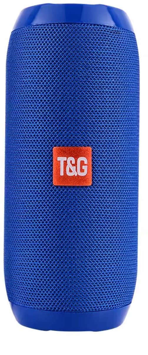 Bluetooth Speaker Draadloos T&G TG117 Waterproof / IPX5 Waterdicht – 10W Stereo – Bluetooth 5.3 – 1200mAh – TF/USB/AUX – FM Radio – Draagbare Speaker – Blauw — afbeelding 1