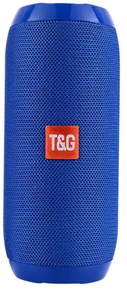 Bluetooth Speaker Draadloos T&G TG117 Waterproof / IPX5 Waterdicht – 10W Stereo – Bluetooth 5.3 – 1200mAh – TF/USB/AUX – FM Radio – Draagbare Speaker – Blauw — thumbnail 1