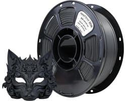 PLA+ Filament - 3D Printer Draad - 3D Prints Maken - Mat Zichtbaar Effect - 1 kg - Zwart