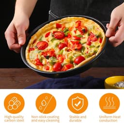 Allecto - Pizza Plate - Perforated Bakplaat - Set van 4 - Rond 30 cm - Geschikt voor Oven en Airfryer - Voor Pizza en Bakkerijproducten — thumbnail 5