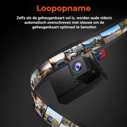 Dashcam Voor en Achter Full HD – Dual Camera met Nachtzicht en Automatische Incidentopslag – Compact Design – Inclusief 32GB Geheugenkaart — thumbnail 2