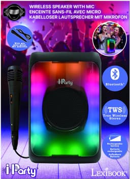 Bluetooth®-speaker met vlameffect en microfoon – middelgroot formaat — thumbnail 3