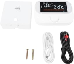 Programmeerbare Thermostaat - Slimme Kamerthermostaat - Energie Besparen - App en Spraakbediening - 300m Bereik - Wit — thumbnail 1