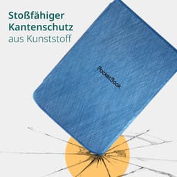 PocketBook Verse Pro Passion Red e-reader – Inclusief Blauw Hoesje (shell cover) – Voordeelbundel — thumbnail 7