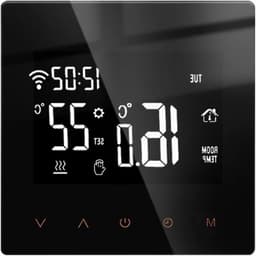 Slimme Thermostaat - Temperatuur Controller - Energie Besparen - App Bediening - 86x86mm - Wit — thumbnail 1