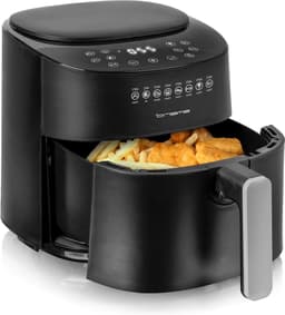 Digitale Heteluchtfriteuse - Airfryer XL - Gezond Frituren - 8 Programma's - 45 Liter - Mat Zwart — thumbnail 1