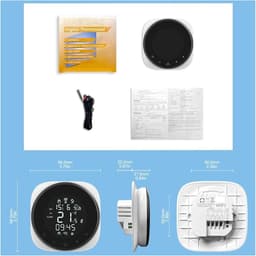 Slimme Thermostaat - Temperatuurregelaar - Energie Besparen - App Bediening - 90-240V AC - Wit — thumbnail 4