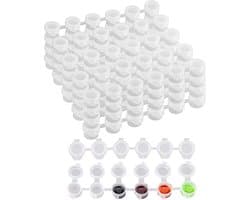 Lege Verfpotjes voor Kunst en Ambachten - Mini Duidelijke Opslagcontainers voor Scholen en Festivals, 150 Stuks (2ml)
