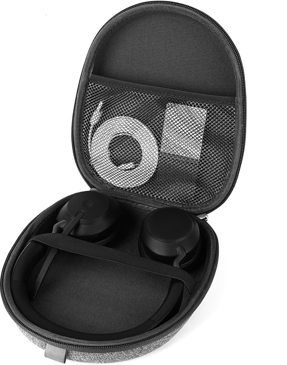 Store_9 - Hoofdtelefoon Draagtas - Beschermende Harde Reistas - Grijs - Opbergruimte voor Oplader - Geschikt voor Jabra, Skullcandy, Mpow, Shure, S... — afbeelding 1
