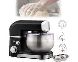 Elektrische Standmixer - Keukenmachine Mengmachine - Thuis Bakken Koken - 6 Snelheidsstanden - 3.5 Liter Kom - Wit