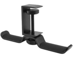 Hoofdtelefoonhaak - Standaard Hanger - Bureau Organisatie - Stabiele Basis - 19 cm - Zwart