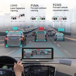 Dashcam voor Auto - 7.84" 4G Android Dashcam – GPS Navigatie, 1080P Full HD, Achteruitrijcamera, Dual Lens, ADAS Rijhulp, WiFi, Bluetooth, Parkeermodus, Loop Recording - Zwart — thumbnail 5
