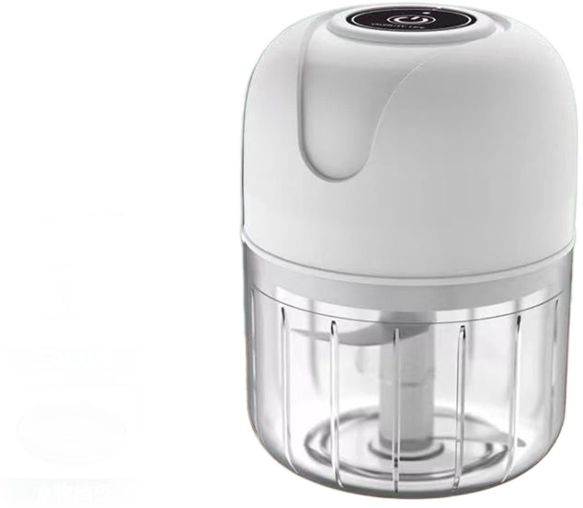Elektrische groentesnijder, mini-knoflookhakker, geschikt voor het hakken van knoflook, groenten en fruit. Capaciteit knoflookhakker: 250 ml. — afbeelding 1