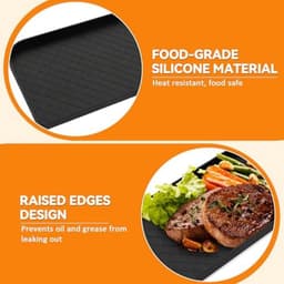 Siliconen Airfryer Mat Voor Dubbele Airfryer Herbruikbaar En Hittebestendig — thumbnail 4