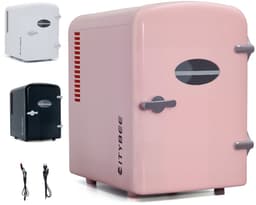 NETTLIFE Mini Koelkasten 4L - 12V/230V Auto Aansluiting - 25dB - Vrijstaand - Geschikt voor dranken cosmetica voedsel - Minikoelkast ideaal - voor in de auto - kamer - camping - kantoor - Roze — thumbnail 7