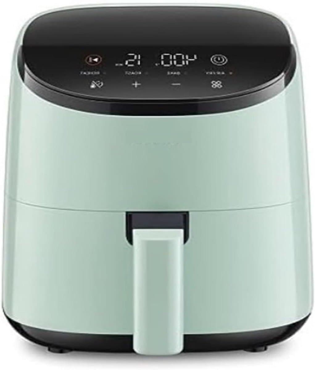 Slimme Heteluchtfriteuse - Mini Oven - Gezond Koken - 4-in-1 Functionaliteit - 300 Gram - Groen — afbeelding 1