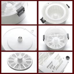 Elektrische Aardappelschiller - Automatische Schilmachine - Snel Groenten Schillen - One-Touch Bediening - 1 kg Capaciteit - Wit — thumbnail 3
