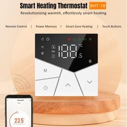 Slimme Thermostaat - Vloerverwarming Controle - Comfortabel Huis - App Afstandsbediening - 10 x 10 x 6 cm - Zwart — thumbnail 5