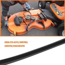 Grasmaaier Riem - Vervangingsonderdeel Machine - Maaien Gazon - Rubberen Constructie - 43 inch omtrek - zwart — thumbnail 3
